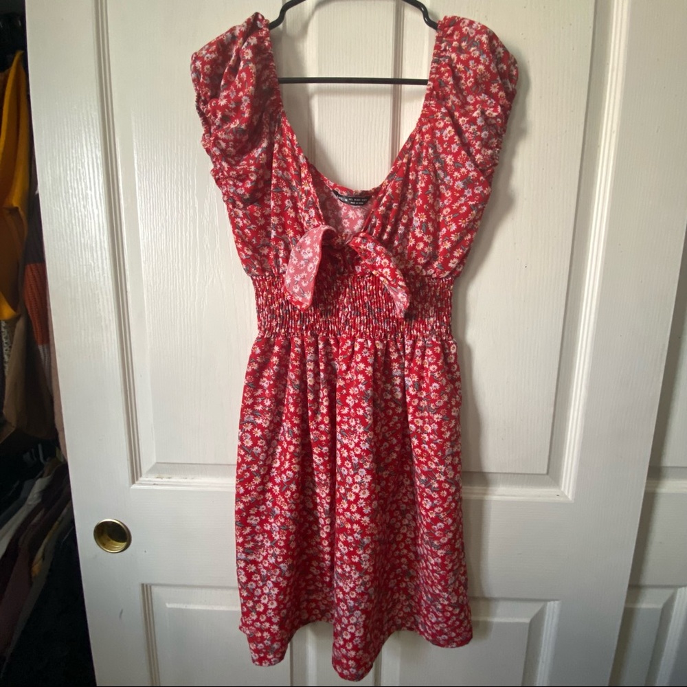 Red Floral Dress